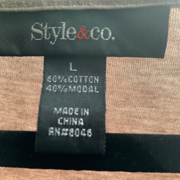 Styles & Co. Flutter cap sleeve tee - Picture 4 of 4